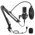 Pyle Desktop USB Podcast Microphone Kit PDMIKT140